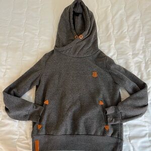 Zanzea Hoodie with Brown Accents